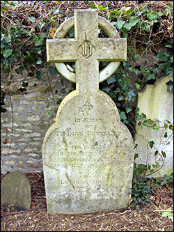 Headstone of Thomas Bartlett, Rector 1857-1872