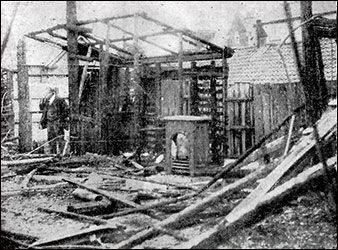 Aftermath of the Pavilion fire in 1923