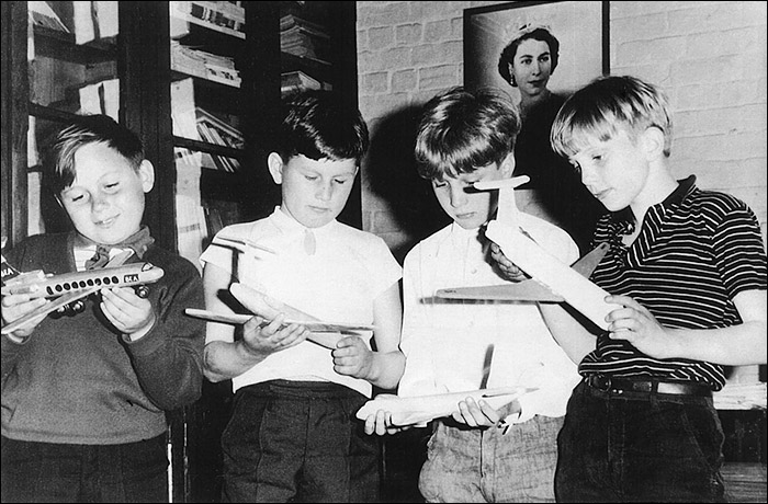 Burton Latimer Council School - Airplane Modelling Competition winners - mid/late 1960s