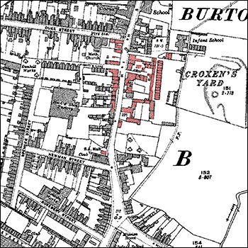 The southern section of Burton Latimer High Street in about 1920