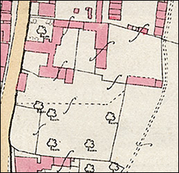 1886 Map of Washpit Farm in Burton Latimer High Street