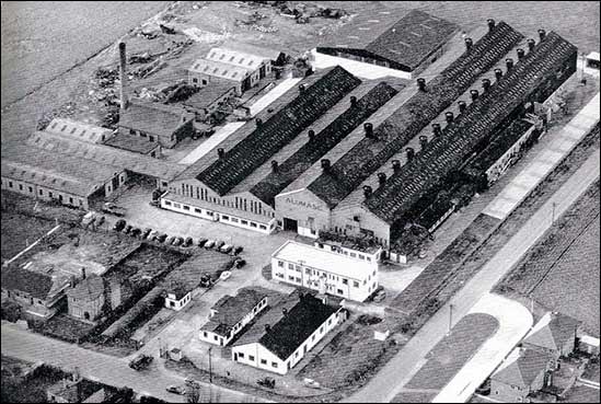 A 1959 Aerial view of the Alumasc factory in Burton Latimer