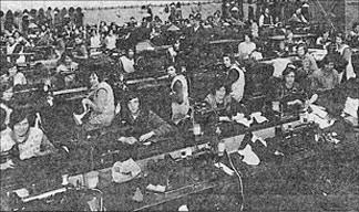 Photograph showing the Burton Latimer branch works