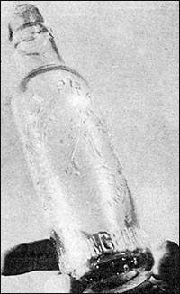 Old glass bottle - possibly 19th Century