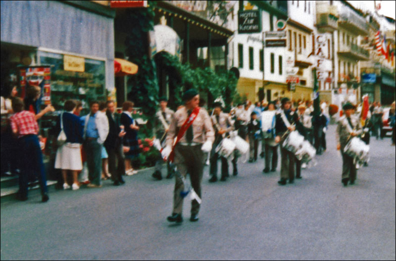 The Scout Band performing in Lahnstein, Germany, 1982