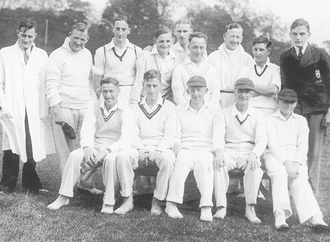 Burton Latimer Town Cricket Club team - c1935-6