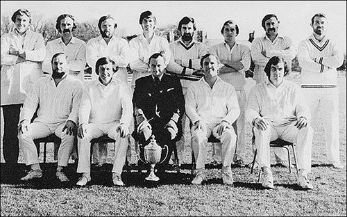 Photo Burton Town Cricket Club 1977, First XI County League Division 1 Winners