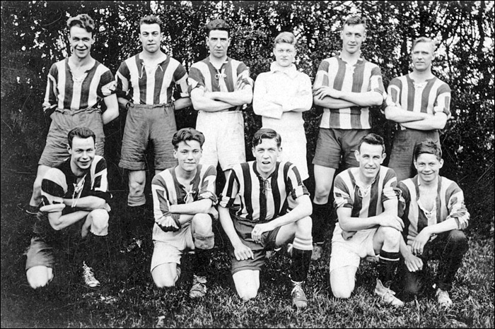 An anonymous football team - early 1930's