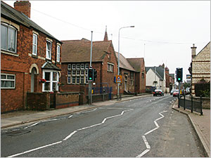 Photograph showing school frontage from the High Street