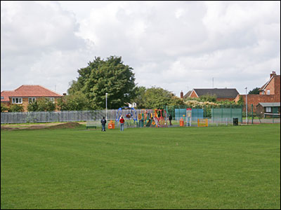 Photograph of the Recreation Ground showing the Children's Play Area