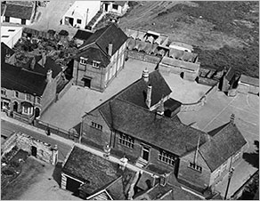Aerial view of Council School 1950s