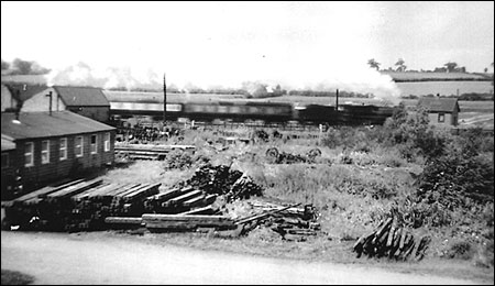 Photograph showing Wagon Works at Finedon Sidings 1950s