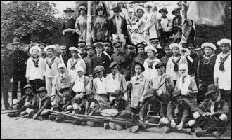 A parade in about 1917