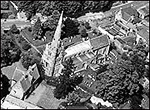 Aerial view of St Mary's Church