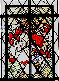 the Barclay-Bevan armorial pane in St. Mary's church.