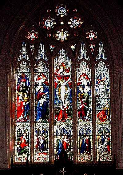 Photogph of the stained glass East Window