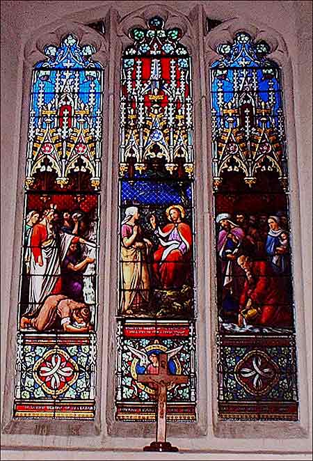 Photograph of the stained glass North aisle window