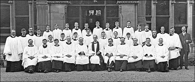 The church choir in 1914