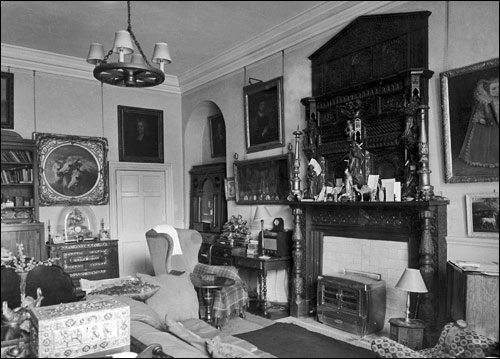 The Revd. Sharpley's study at the Rectory.