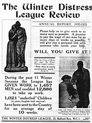 "A Real Effort to help the Unemployed" A report booklet published by The Winter Distress League