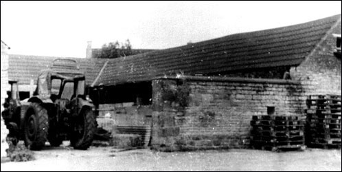 The yard belonging to the farm (1985) since demolished and built upon