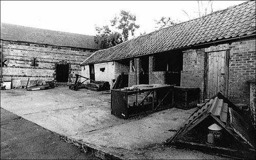 View of the yard and barns to the rear of Windmill Farm