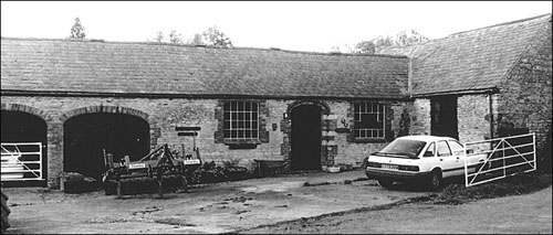 View of the yard and barns to the rear of Windmill Farm