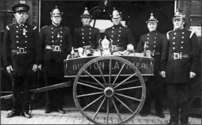 Picture of fire hose cart (1930)