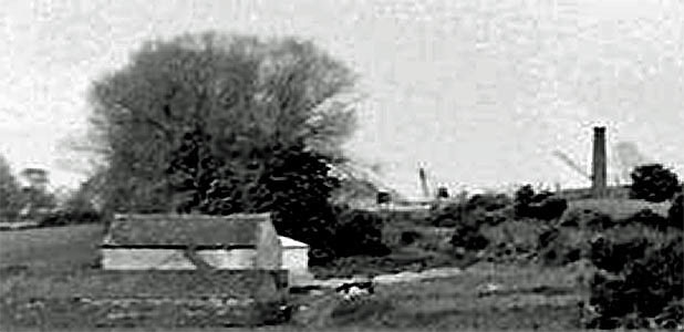 Crandord barn near the Ironstone Company workings