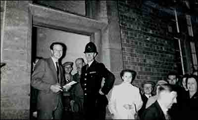 PC at Declaration of Poll outside Council School with Councillor Peter Toseland