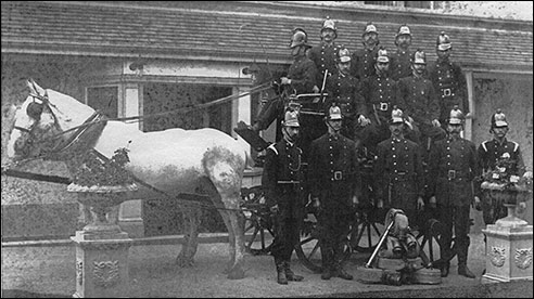 The Fire Brigade at The Poplars early 1900s