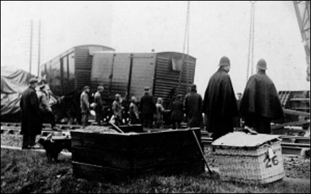 Police attending Rail Crash 1936