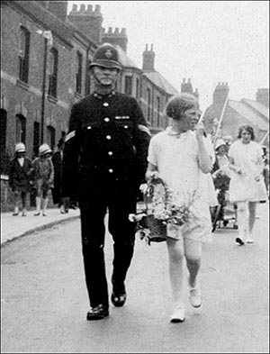 Police in Sunday School Parade