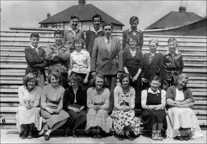 Former Burton Latimer Council Junior School pupils at Henry Gotch School Kettering in 1954