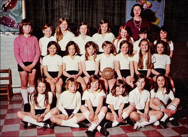  Burton Latimer County Junior School Netball Team - 1973