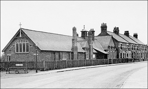 Mission Room in 1958 showing original location of Finedon Road Infants School
