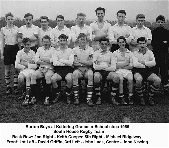 KGS South House rugby team 1955