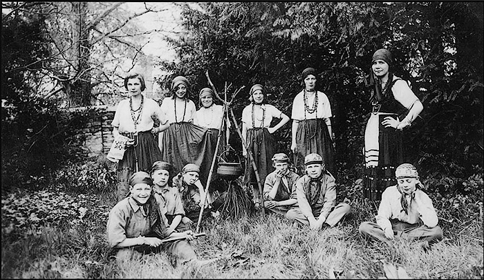 St Mary's Church School Pupils' "Gypsy Camp" early 1930s