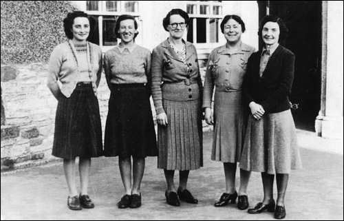 Staff at Burton Latimer County Infants School in the early 1950s