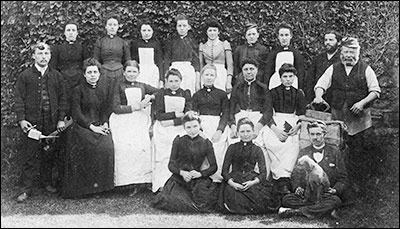 Workers at Wallis & Linnell's clothing factory