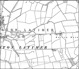 The area of Burton Wold wind farm as covered by the 1927 Ordnance Survey map