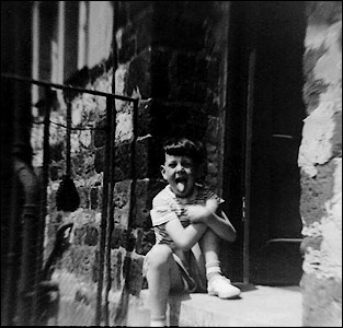On the doorstep of our flat 1963