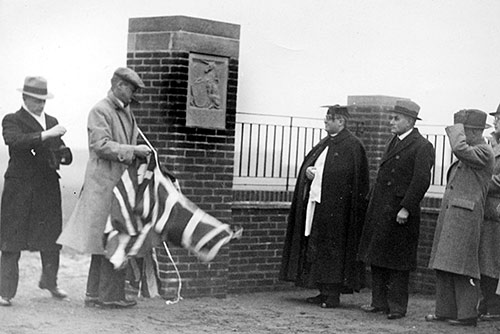 Councillors at the opening of the George V Recreation Ground 1938