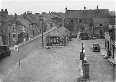 Mason's Garage, forecourt and pumps c.1947