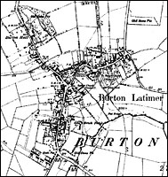 Ordnance Survey map 1890 - six inches to the mile