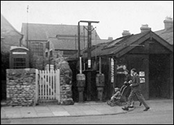 1960's view of Charlie Ward's garage on Burton Latimer High Street