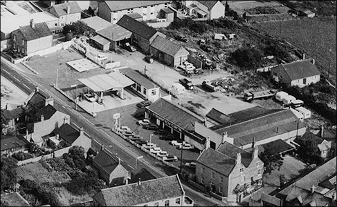 The former Mason's Garage site in 1971.  The car sales business went under the name of "Regency Cars"