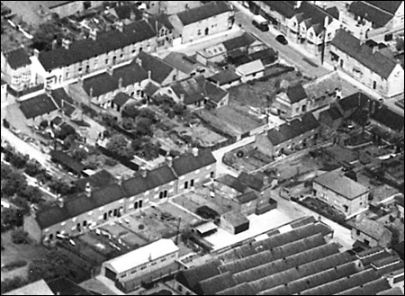 1950s aerial view of Pigott's Lane and the High Street end of Duke Street
