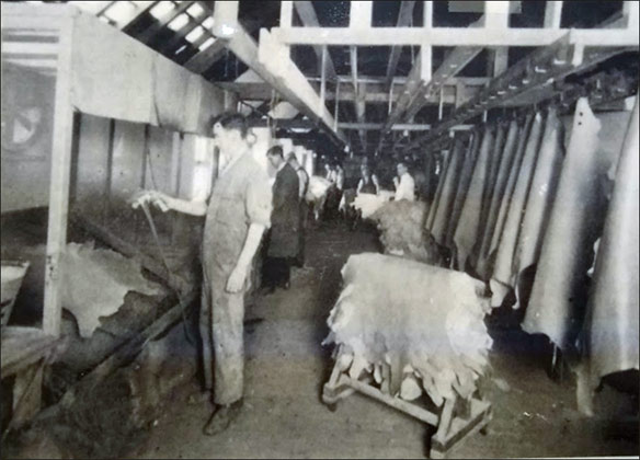 Inside Batty's tannery