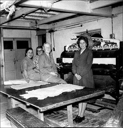 Ladies at Batty's tannery